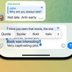 آموزش ایجاد نقل قول در تلگرام و هایلایت کردن قسمتی از متن پیام